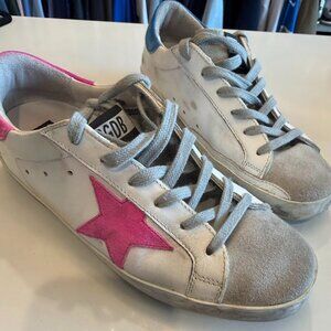 Golden Goose Superstar Women's Size 37 (US 7) Pink/Blue